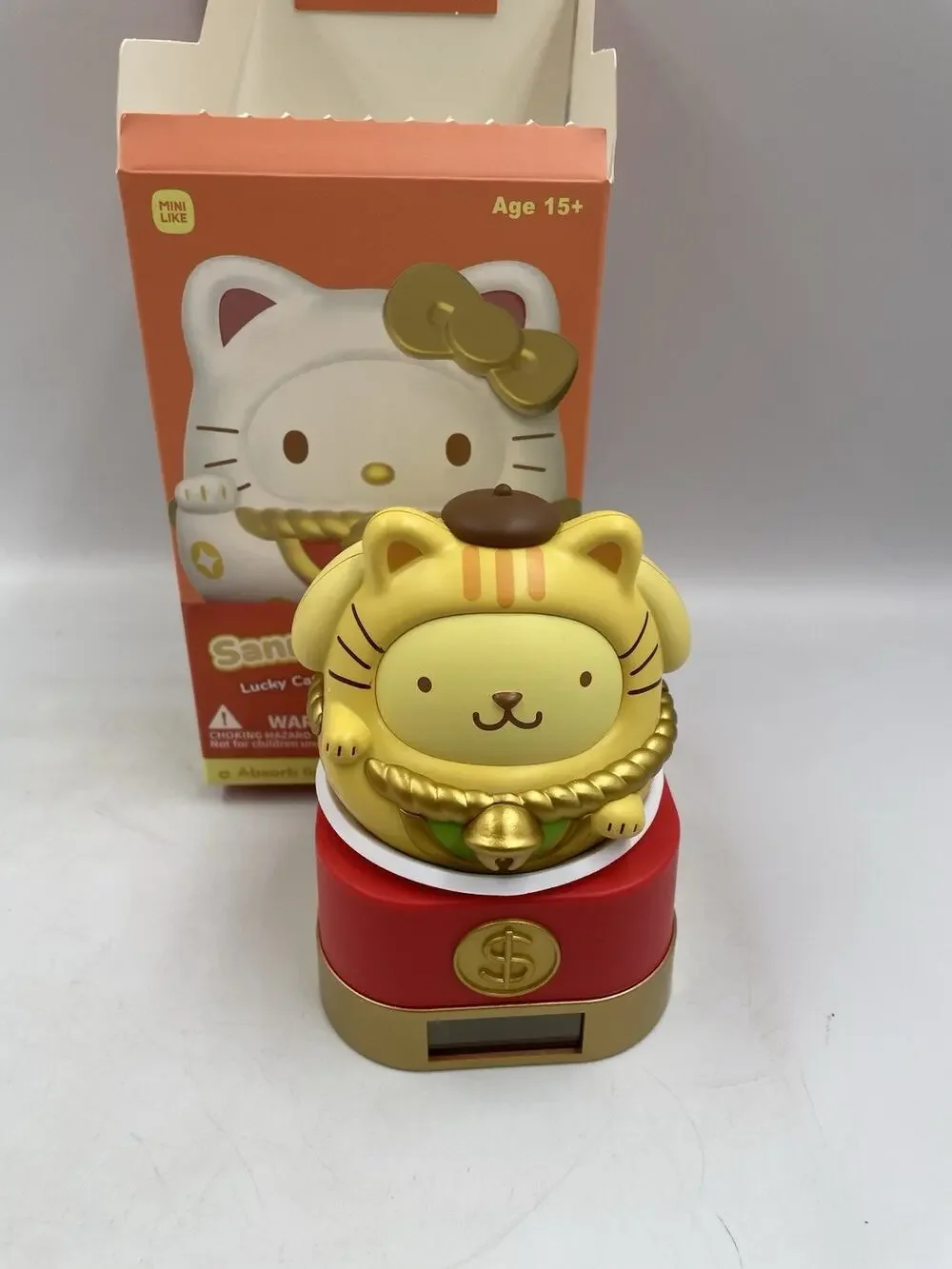 Sanrio Characters Lucky Cat Series Light Movable Fun - Pompompurin